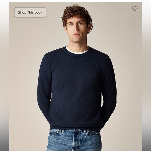 J.Crew Cotton piqué-stitch crewneck sweater